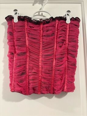 Vintage Victorias Secret Y2K Mesh Corset Pink